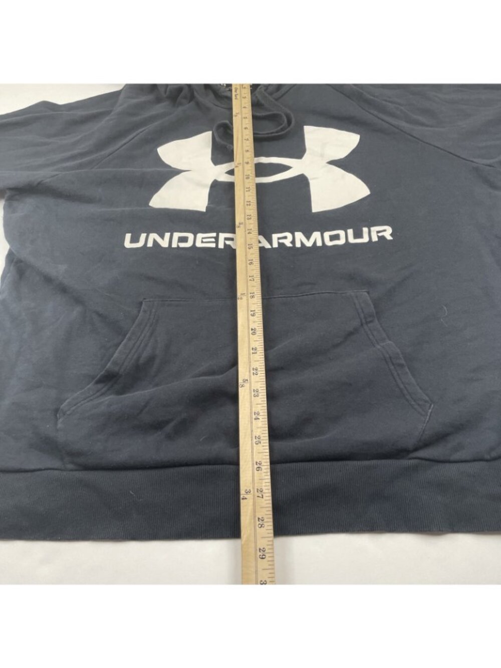 Under Armour Hoodie Men’s 2XL Black Loose Coldgear Sweatshirt Activewear - Picture 4 of 8